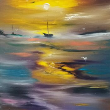 Painting titled "Pnl #8" by Pascal Jung, Original Artwork, Oil