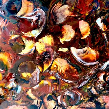 Peinture intitulée "Automne" par Emma Laroche, Œuvre d'art originale, Acrylique
