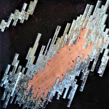Painting titled "The world of absolu…" by Julia Crystal, Original Artwork, Resin Mounted on Wood Stretcher frame