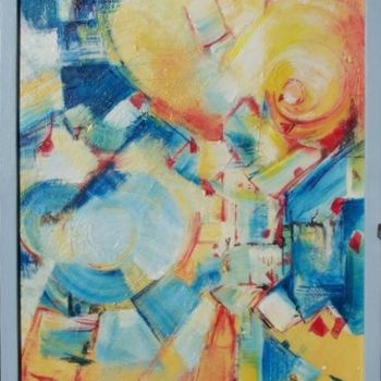 Peinture intitulée "--- Heureux ceux qu…" par Anne-Frédérique Ferret, Œuvre d'art originale, Huile