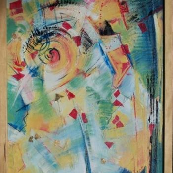 Peinture intitulée "-  Ta renommée s'es…" par Anne-Frédérique Ferret, Œuvre d'art originale