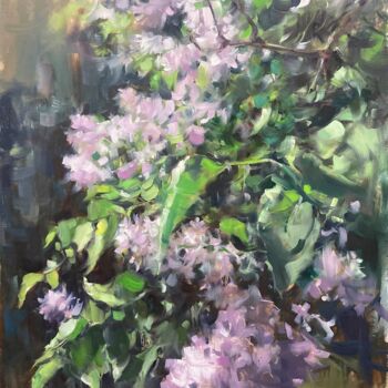 Peinture intitulée "Lilac" par Andrei Svistunov, Œuvre d'art originale, Huile