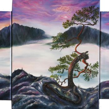 Pintura titulada "INFINITY AND SOUL" por Natalie Demina, Obra de arte original, Oleo Montado en Bastidor de camilla de madera