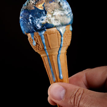 Photographie intitulée "TERRE FRAGILE - FON…" par Patrick Forget, Œuvre d'art originale, Photographie manipulée