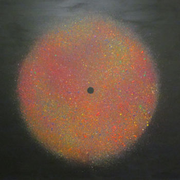 「Birth of a black ho…」というタイトルの絵画 Andrii Katrychによって, オリジナルのアートワーク, アクリル