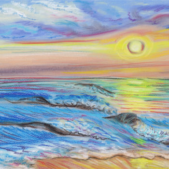 Dibujo titulada "Love experiences" por Svetlana Gudilova, Obra de arte original, Pastel