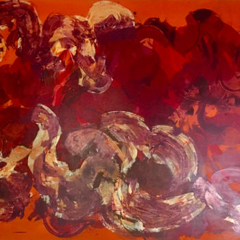 Painting titled "Devorador de sueños" by Angela Ortiz, Original Artwork, Acrylic Mounted on Wood Stretcher frame