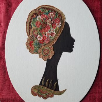 Art textile intitulée "SALOME" par Manon, Œuvre d'art originale, Tissu