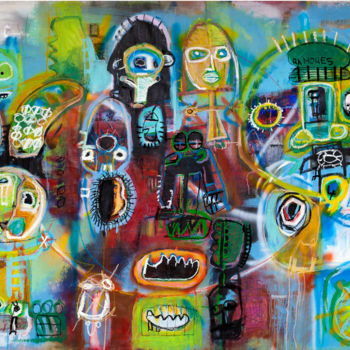 Painting titled "Hey ho let’s go" by Massimo Giorgi, Original Artwork, Acrylic