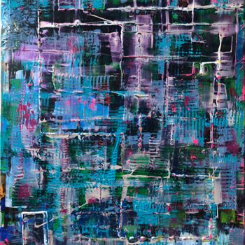 Malerei mit dem Titel "Town Of Attraction" von Andreas Angleitner, Original-Kunstwerk, Acryl