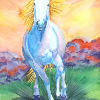 Peinture intitulée "Aquarelle originale…" par Isabelle Redonnet, Œuvre d'art originale, Aquarelle