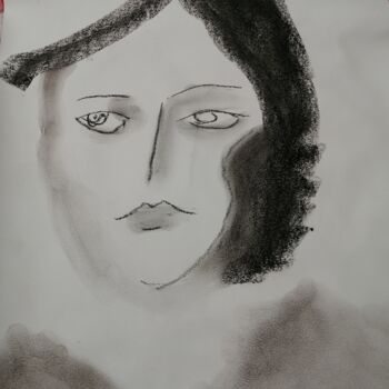 Peinture intitulée "solitude" par Nancy Krief, Œuvre d'art originale, Pastel