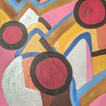 Painting titled "Tata nono" by Noëlle Matip, Original Artwork, Acrylic