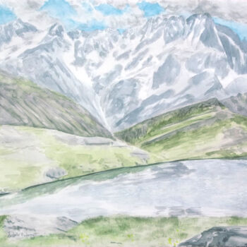 Peinture intitulée "Aquarelle originale…" par Isabelle Redonnet, Œuvre d'art originale, Aquarelle