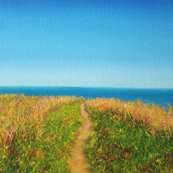 Pintura intitulada "Summer path" por Dinara Aristo, Obras de arte originais, Óleo