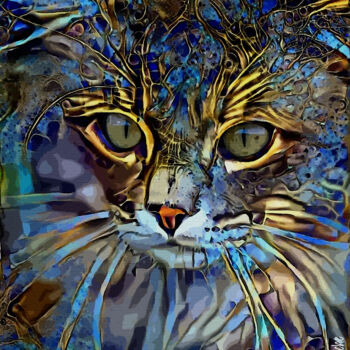 Digital Arts με τίτλο "Namo, cat" από L.Roche, Αυθεντικά έργα τέχνης, Ακρυλικό
