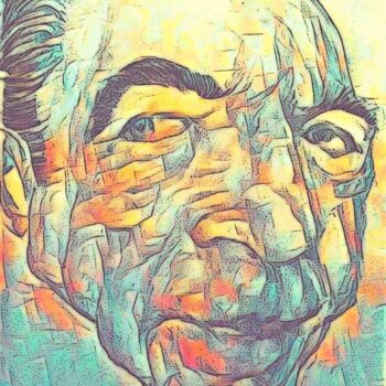 Drawing titled "Anthony Quinn-caric…" by Florian T, Original Artwork, Pencil