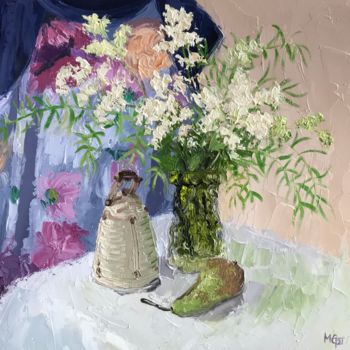 Malarstwo zatytułowany „Meadowsweet” autorstwa Melissa Gee, Oryginalna praca, Olej Zamontowany na Karton