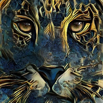 数字艺术 标题为“Mulgan, leopard” 由L.Roche, 原创艺术品, 2D数字工作