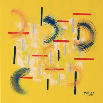 Malerei mit dem Titel "KOMOREBI" von Bastian, Original-Kunstwerk, Öl