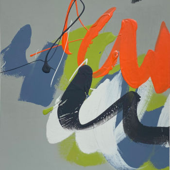 Ζωγραφική με τίτλο "Untitled 21-042" από Franck Chambrun, Αυθεντικά έργα τέχνης, Ακρυλικό