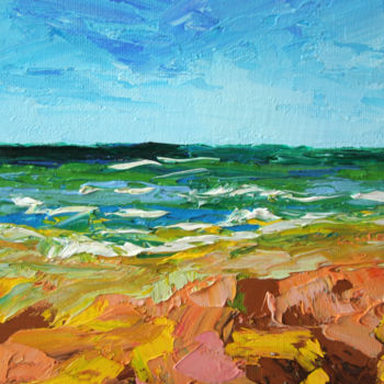 제목이 "Seashore"인 미술작품 Dinara Aristo로, 원작, 기름