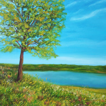 제목이 "One summer day"인 미술작품 Dinara Aristo로, 원작, 기름