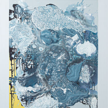 绘画 标题为“Oil and Water” 由Enrique Trava, 原创艺术品, 丙烯 安装在木质担架架上