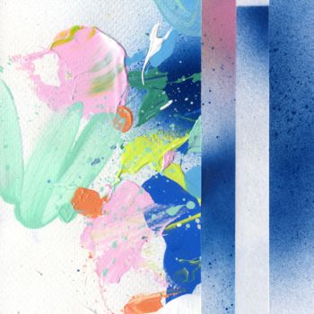 Schilderij getiteld "Rising Vibe # 3" door Solomiia Karpinska, Origineel Kunstwerk, Acryl