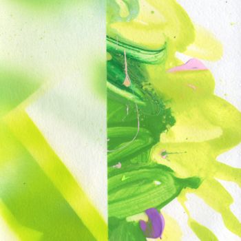 Schilderij getiteld "Rising Vibe # 5" door Solomiia Karpinska, Origineel Kunstwerk, Acryl