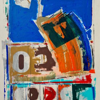 「geometric quadrilat…」というタイトルの絵画 José Fonteによって, オリジナルのアートワーク, アクリル