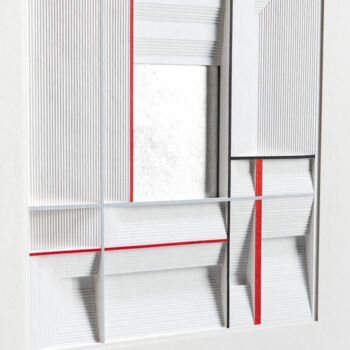 Sculpture titled "PS-1S" by Cosmin Adam, Original Artwork, Paper Mounted on Aluminium