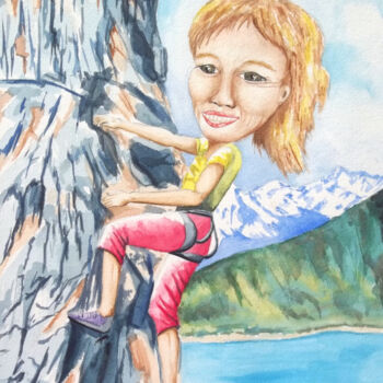 Peinture intitulée "Aquarelle originale…" par Isabelle Redonnet, Œuvre d'art originale, Aquarelle