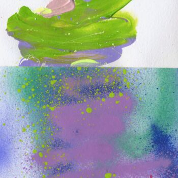 Schilderij getiteld "Rising Vibe # 13" door Solomiia Karpinska, Origineel Kunstwerk, Acryl
