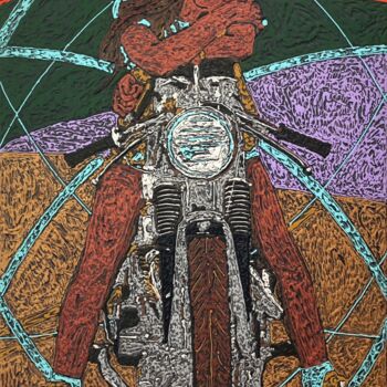 Peinture intitulée "SENZA" par Marjinal Artiste Peintre Décalé Français, Œuvre d'art originale, Acrylique