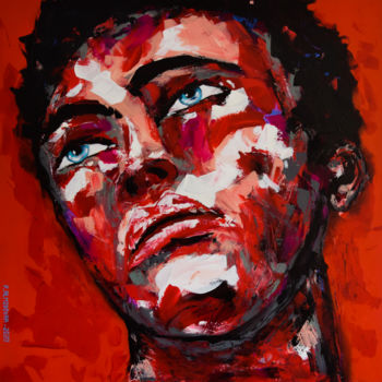 Painting titled "Appolon" by Patrice Almodovar, Original Artwork, Acrylic Mounted on Wood Stretcher frame