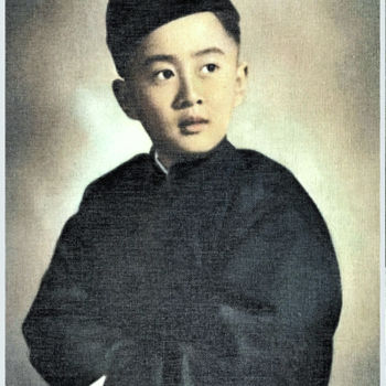 Ζωγραφική με τίτλο "Shanghai Portrait #2" από Wilf Tilley, Αυθεντικά έργα τέχνης, Λάδι