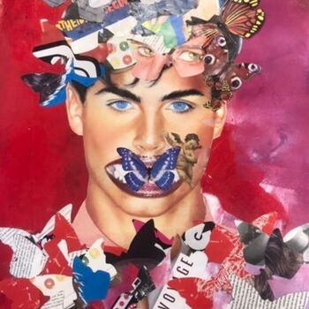 Collages titled "Longing for freedom" by Nikv, Original Artwork, Collages