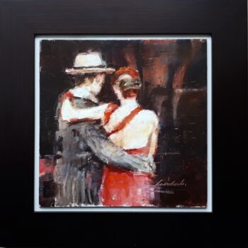 Pittura intitolato "Tango 2" da Kazimierz Mordarski, Opera d'arte originale, Olio