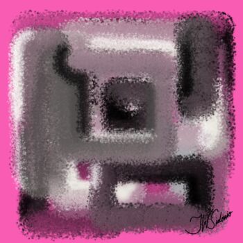 Arts numériques intitulée "Abstrato Quadrados…" par J.W. Sidonio, Œuvre d'art originale, Peinture numérique