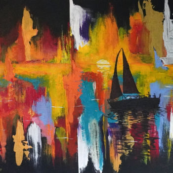 Pintura intitulada "Lampejo de Luz" por Leonardo Nogueira, Obras de arte originais, Acrílico