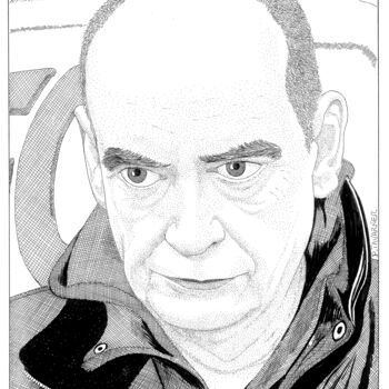 「En grève」というタイトルの描画 Pascal Tavarnerによって, オリジナルのアートワーク, インク