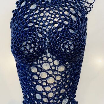 Scultura intitolato ""Esperanza" buste f…" da Yohan Plu, Opera d'arte originale, Metalli
