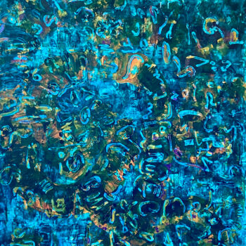 Painting titled "Simbolos" by Angela Ortiz, Original Artwork, Acrylic