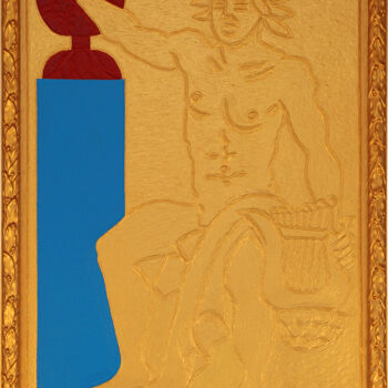 Peinture intitulée "Valet de Coupe" par Marcel Mariono, Œuvre d'art originale, Acrylique