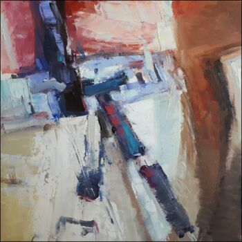 제목이 "Prawie abstrakcja"인 미술작품 Kazimierz Mordarski로, 원작, 기름