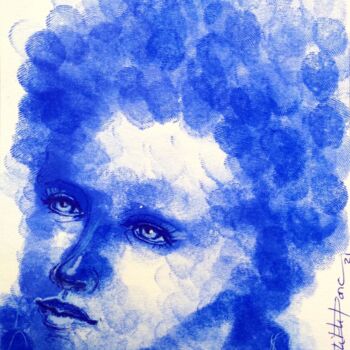 Drawing titled "Empreinte" by Edith Bos Boyer (EDITH DONC), Original Artwork, Ink