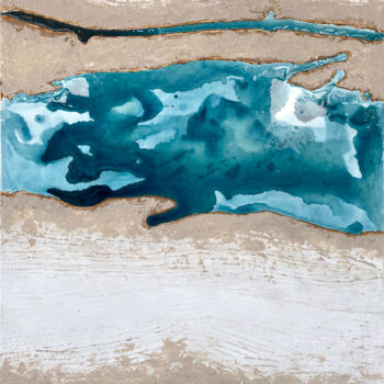 Painting titled "Sands of Time 1" by Melissa Goodenough, Original Artwork, Acrylic Mounted on Wood Stretcher frame