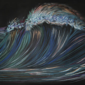 Disegno intitolato "The power of the mo…" da Svetlana Gudilova, Opera d'arte originale, Pastello