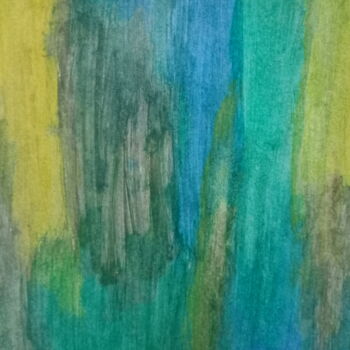 Painting titled "Abstract" by Nara Sousa, Original Artwork, Gouache